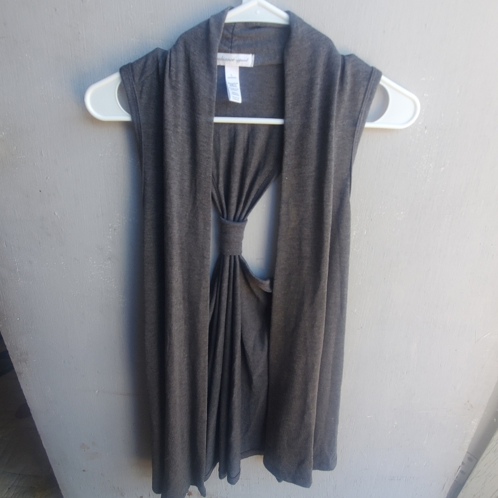 Ambiance Apparel Sleeveless Cardigan